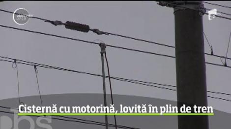 Pericol de explozie în apropiere de Portul Constanţa, după ce o cisternă a intrat într-un tren