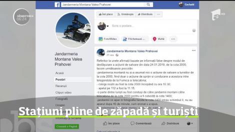 Cod roșu de avalanșă în Bucegi, scandal între salvamontişti şi jandarmii montani