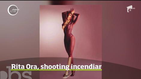 Rita Ora, shooting foto incendiar