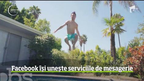 Facebook dorește să unească serviciile de mesagerie WhatsApp, Instagram şi Messenger