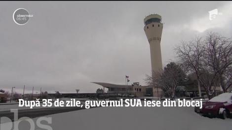 După 35 de zile, guvernul SUA iese din blocajul bugetar