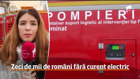 Zeci de mii de români fără curent electric. Cele mai mari probleme sunt în Urziceni