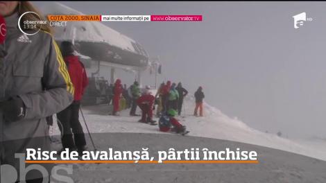 Imagini şocante în Sinaia. Un schior a fost prins de o avalanşă în timp ce cobora între cota 2000 şi 1400