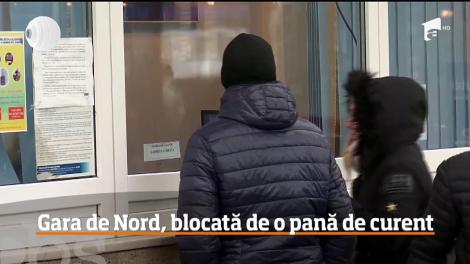 Gara de Nord, blocată de o până de curent