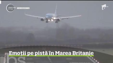 Scene desprinse parcă din filmele de acţiune au fost surprinse pe aeroportul Newcastle din Marea Britanie