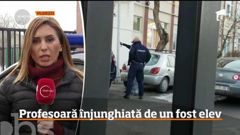 O profesoară de la un liceu din Ploieşti a fost înjunghiată în abdomen de un fost elev