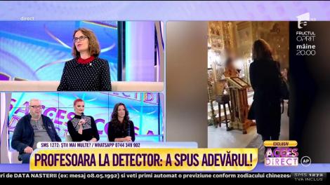 Antonia Enache, profesoară sedusă de preot a facut testul poligraf!