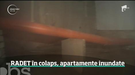 Încă o avarie RADET a provocat pagube uriaşe într-un bloc din Capitală! A început să plouă în apartamente
