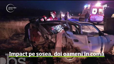 Accident grav în Constanţa. Un autoturism condus de un şofer de 44 de ani a izbit violent din spate un alt autovehicul care oprise pentru a vira la stânga