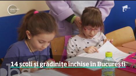 Epidemia de gripă a închis 14 şcoli şi grădiniţe în Capitală