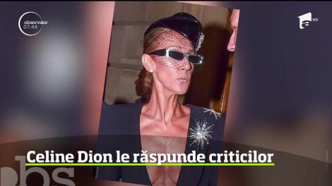 Apariţia lui Celine Dion la Săptămâna Modei de la Paris a fost îndelung comentată de presa străină