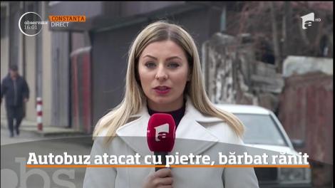 Un bărbat a fost rănit la Constanţa după ce autobuzul cu care circula a fost atacat cu pietre de un grup de tineri!