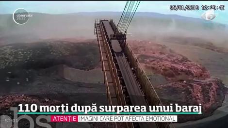 Momentul în care un baraj din Brazilia se prăbuşeşte a fost surprins de o cameră de supraveghere