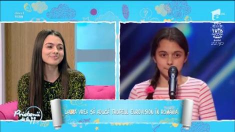 Laura Bretan vrea să aducă trofeul Eurovision în România: ”Am emoții. Vreau să dau tot ce am mai bun în mine”