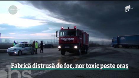 Cea mai mare fabrică de condimente din sud-estul Europei s-a făcut scrum, într-un incendiu care a declanşat sistemul Ro-Alert în Alba!