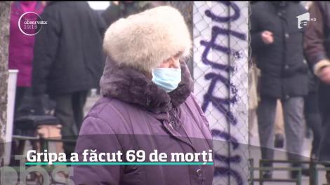Epidemia de gripă a mai făcut o victimă. 69 de oameni au murit până acu
