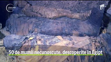 Descoperire inedită în Egipt.  Arheologii au găsit un mormânt antic cu 50 de mumii