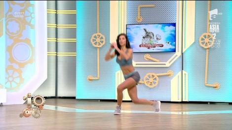 Cel mai bun antrenament pentru coapse şi fesieri cu Diana Stejereanu