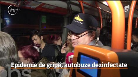 Toate autobuzele din Capitală au fost dezinfectate