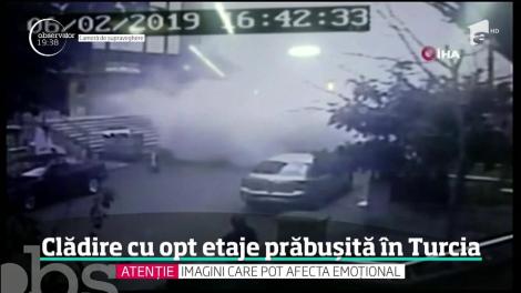 O fetiță din Turcia a fost salvată după 18 ore dintr-un bloc prăbușit