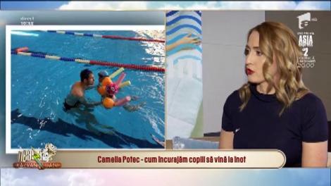 Camelia Potec lansează campania "Înotul, campionul sănătății tale"