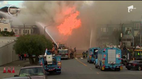 Explozia unei conducte de gaz din San Francisco a declanşat un incendiu spectaculos care, din fericire, nu a făcut nicio victimă