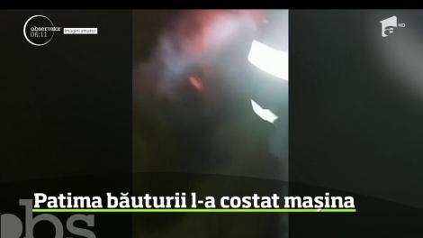 Culmea beţiei vine din Argeş. Un bărbat care s-a urcat băut la volan a intrat cu maşina într-un cap de pod