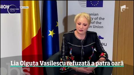 Preşedintele a refuzat a patra oară numirea Olguţei Vasilescu în funcţia de ministru