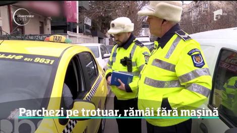 Se pregătesc noi măsuri pentru cei care parchează haotic. Maşinile ar putea fi ridicate şi de pe trotuare