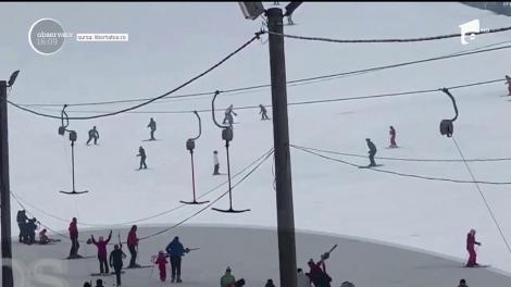 Doi schiori s-au ciocnit pe pârtia din Vatra Dornei