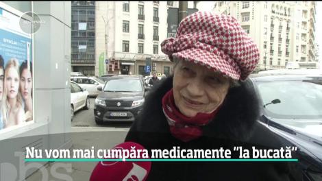 Medicamentele pe reţetă nu vor mai putea fi vândute la bucată