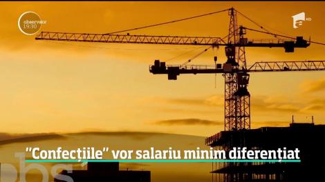 Angajații din domeniul textilelor vor salariu minim diferențiat
