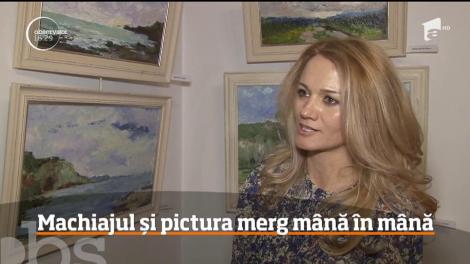 Machiajul și pictura merg mână în mănâ pentru o tânără din București