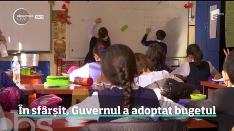 Guvernul a adoptat proiectul de buget pentru 2019