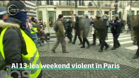 Centrul Parisului, cuprins de violenţe