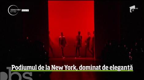 Podiumul de la New York, dominat de eleganță