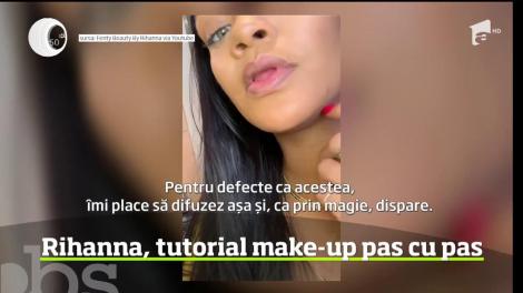 Rihanna, tutorial make-up pas cu pas