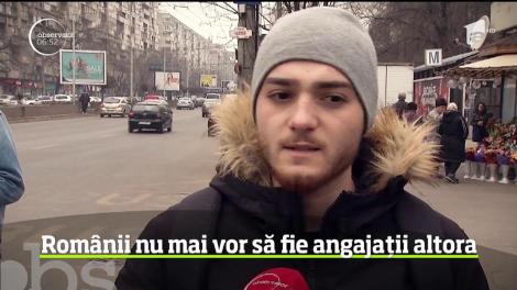 Românii nu mai vor să fie angajații altora