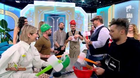 Bătaie cu ciocane la „Neatza”! Horia Brenciu, Lidia Buble, Dorian Popa și Tudor de la Fly Project s-au luptat în platoul emisiunii - Video