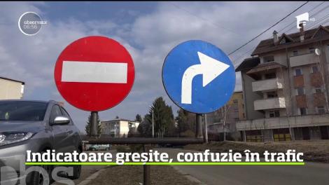 Semnalizare cel puţin inedită în localitatea argeşeană Câmpulung