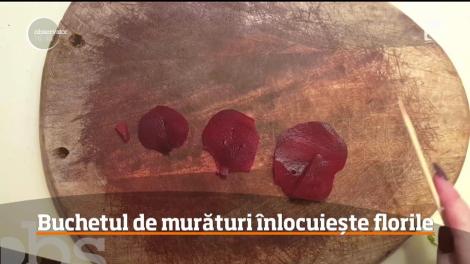 Buchetul cu murături înlocuieşte florile