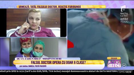Daniela, fostă pacientă a medicului fals, Raluca Bîrsan: M-a mutilat