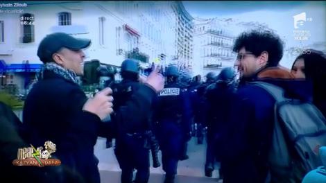 Smiley News. Poliția franceză, întimpinată de protestatari cu celebra melodie din "Războiul stelelor"