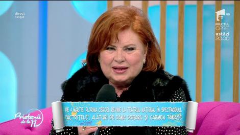 Emoționant! Ce spunea actrița Florina Cercel, într-una dintre ultimele sale apariții televizate: „Publicul îmi dă mie o sănătate extraordinară”