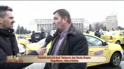 Taximetriștii au blocat Piața Victoriei. Ce nemulțumiri au aceștia