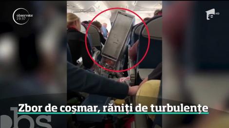 Zeci de oameni au trăit clipe de teroare în timpul unui zbor din Statele Unite. Avionul în care se aflau a trecut printr-o zonă de turbulenţe atât de puternice