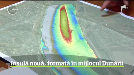 Fenomen inedit la Galaţi, acolo unde, în mijlocul Dunării, se ridică o nouă insulă