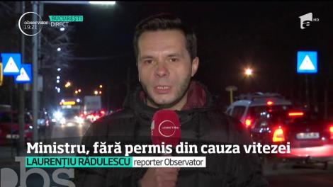 În goana spre casă Ministrul Muncii a rămas fără permis