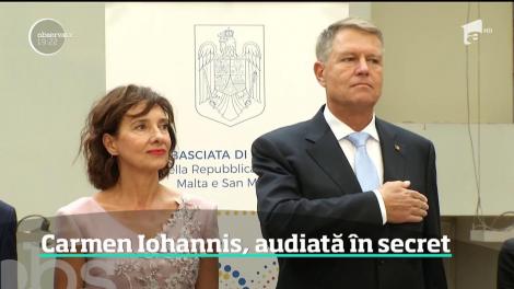 Carmen Iohannis, soţia preşedintelui României, a fost audiată în secret de procurorii Parchetului General