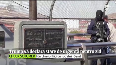 Donald Trump renunţă la negocieri şi va decreta starea de urgenţă pentru a obţine fondurile necesare zidului de la graniţa dintre Statele Unite şi Mexi